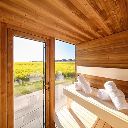 Reetland Am - Luxusplus Reetdachvilla Mit 4 Schlafzimmern, Sauna Und Kamin G13 Σπίτι διακοπών Dranske